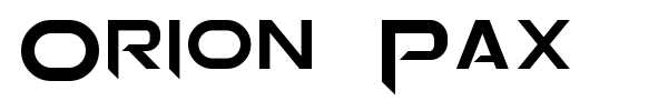 Orion Pax font preview